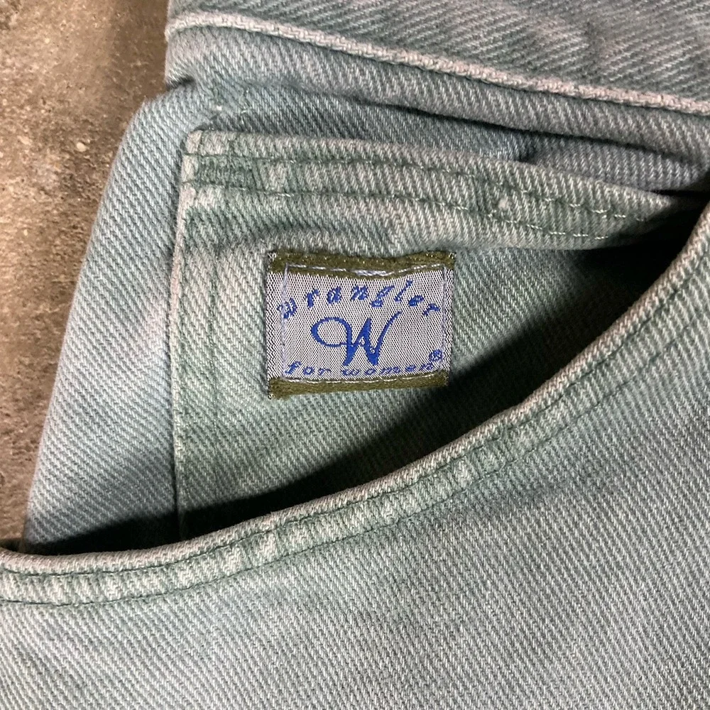 Vintage 90s‎ Wrangler Jeans Women's Size 18x29 Teal Straight Fit Work Wear